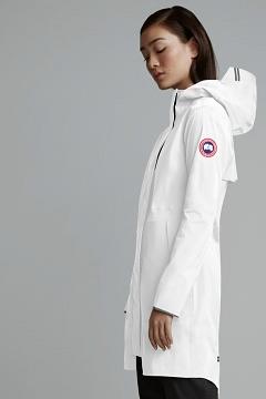 Chamarras Canada Goose Mujer Outlet - Salida Chubasquero Blancos RT7164509